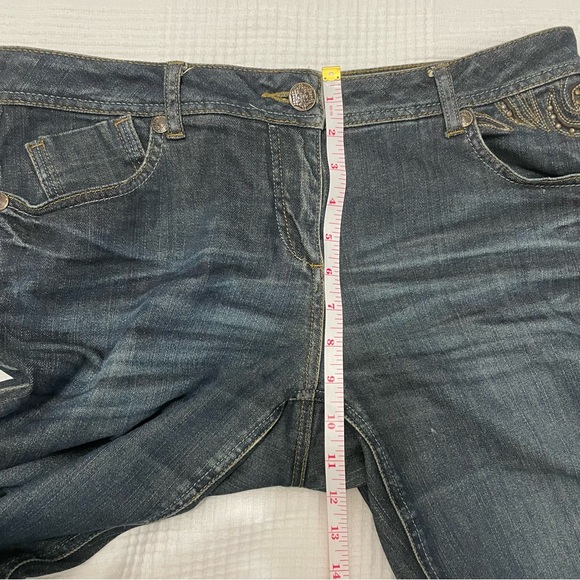 Cleo Flare Detailed Pocket Designs Denim Jeans Size US 8P - Picture 5 of 11